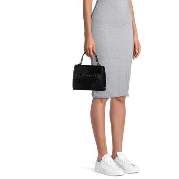 Madden NYC Women's Boxy Top Handle Bag Black - Picture 2 of 6